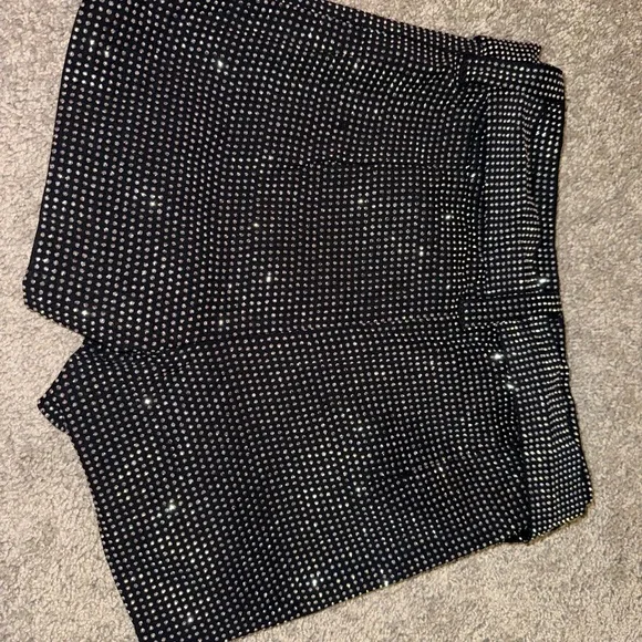 Fashion Nova Black and Silver Studded Shorts - Picture 4 of 7